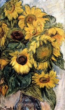 Sunflowers Artwork by Nicolas Tarkhoff