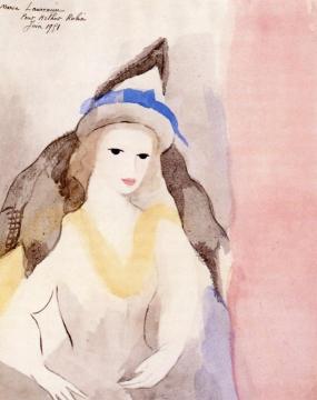 Portrait Of A Woman Artwork by Marie Laurencin