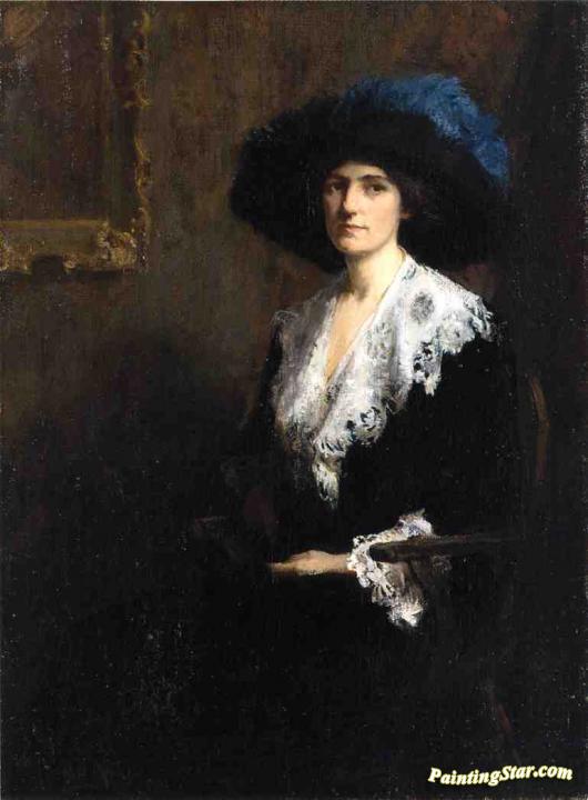 Portrait Of Mrs. Jane Byron Johnston Artwork by Mary Bradish Titcomb