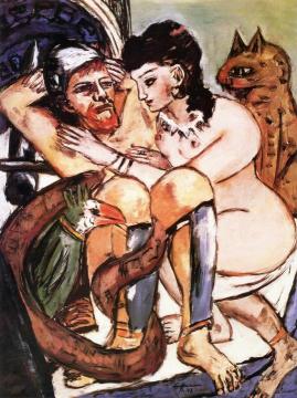 Odysseus and Calypso Artwork by Max Beckmann