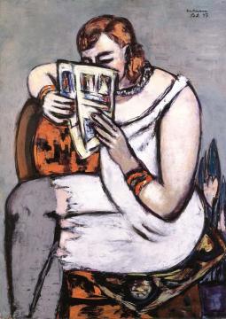 Woman In Chemise Artwork by Max Beckmann