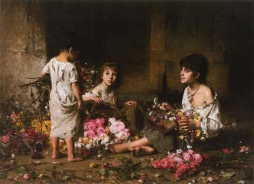 The Flower Girls Artwork by Alexei Harlamoff