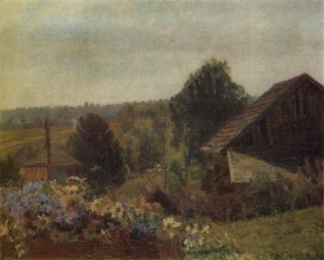 Flowers in a Box Artwork by Nikolai Krymov