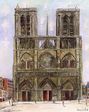 Notre-dame De Paris Artwork by Maurice Utrillo