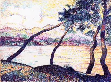 Umbrella Pines, Sainte-Maxime Artwork by Hippolyte Petitjean