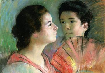 Two Sisters Artwork by Mary Cassatt