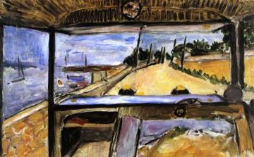 Antibes, Landscape, View from the Interior of an Automobile Artwork by Henri Matisse