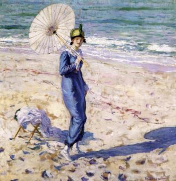 On The Beach Artwork by Frederick Carl Frieseke