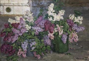 Lilacs Artwork by Pyotr Konchalovsky