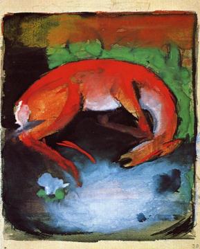 Dead Deer Artwork by Franz Marc