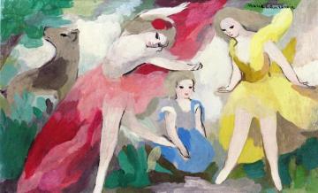 Three Girls Artwork by Marie Laurencin