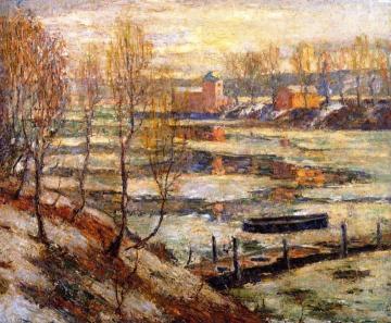 In the River Artwork by Ernest Lawson