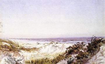 Atlantic City - Beach Dunes and Grass Artwork by William Trost Richards