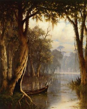 Louisiana Bayou Artwork by Joseph Rusling Meeker