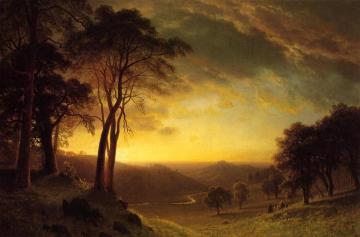 Sacramento River Valley Artwork by Albert Bierstadt