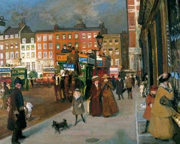 Knightsbridge From Sloane Street, London Artwork by Jacques Emile Blanche