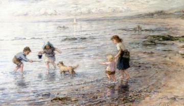 The Timid Bather, Largo Bay Artwork by Hugh Cameron