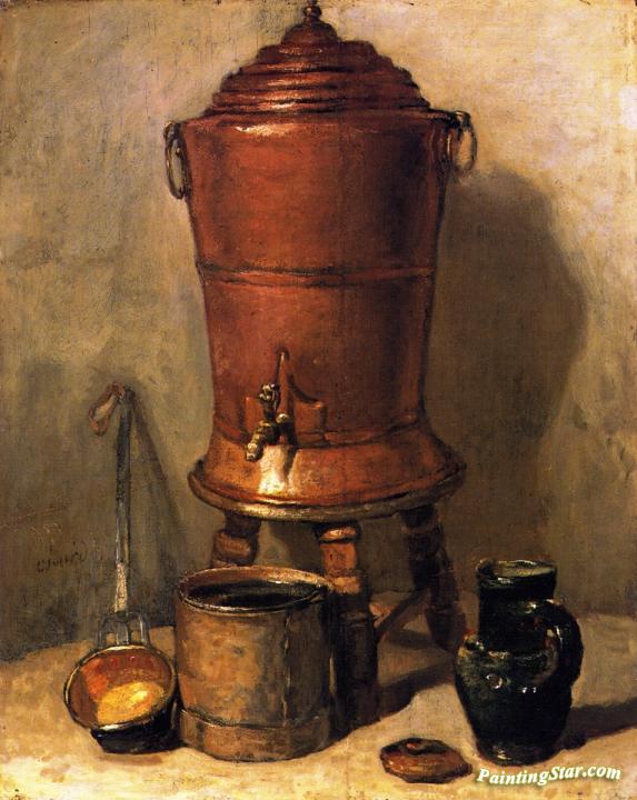 The Copper Cistern Artwork by Jean-Baptiste-Simeon Chardin