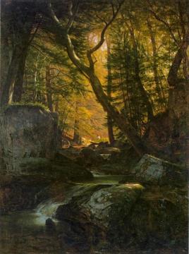 The Trout Pool Artwork by Thomas Worthington Whittredge