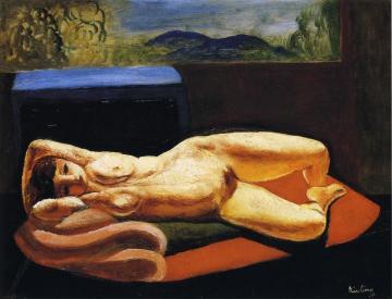 Reclining Nude Artwork by Moise Kisling