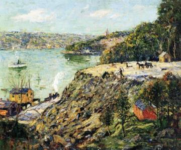 Across the River, New York Artwork by Ernest Lawson