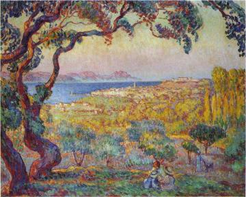 The Bay at St Tropez Artwork by Henri Lebasque
