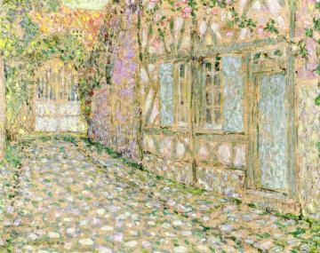 The Gardener's Cottage Artwork by Henri Le Sidaner