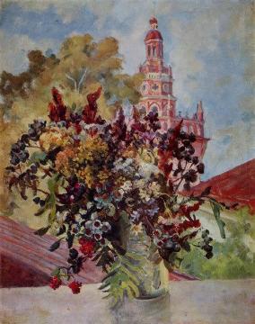 Still Life with Utochya Tower Artwork by Alexander Osmerkin