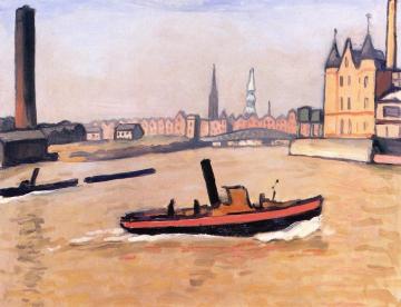The Port of Hamburg Artwork by Albert Marquet