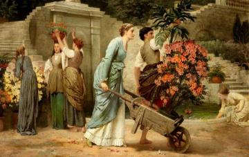 Playing at Work Artwork by Charles Edward Perugini