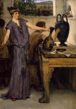 Pottery Painting Artwork by Sir Lawrence Alma Tadema