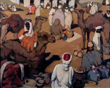 The Market (Le souk) Artwork by Léon Cauvy