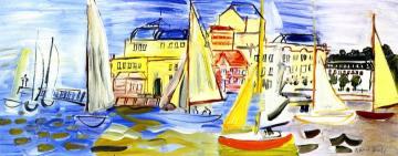 Regatta At Deauville Artwork by Raoul Dufy