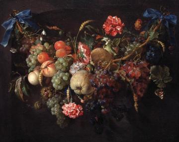 Garland With Fruits Artwork by Jan Davidsz De Heem