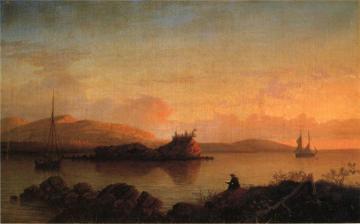 Sunrise on the Maine Coast, Mount Desert Island Artwork by Fitz Hugh Lane