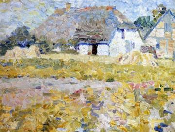 Farmhouse in the Sun Artwork by Lyonel Feininger