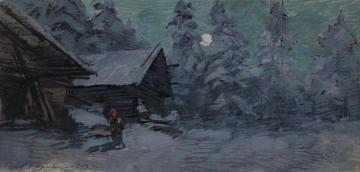 Winter in Tver Region Artwork by Constantin Alexeevich Korovin