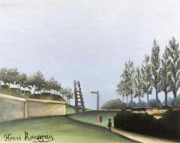 View of the Fortifications from the Porte de Vanves Artwork by Henri Rousseau