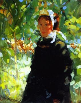 Breton Girl Artwork by Robert Brough