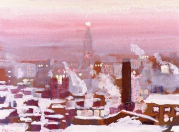 View from the Studio Artwork by George Benjamin Luks