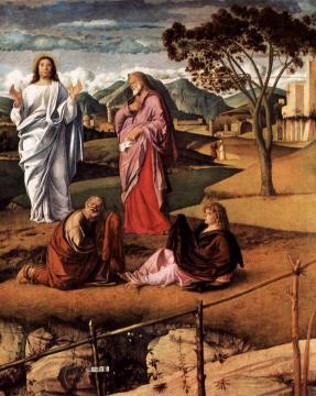 Transfiguration Of Christ (detail) Artwork by Giovanni Bellini