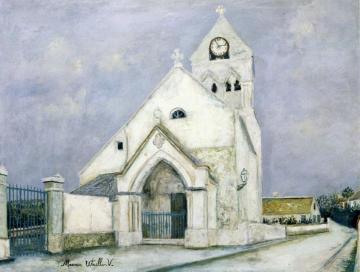 La Petite Communiante, Eglise de Deuil Artwork by Maurice Utrillo