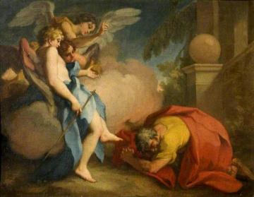 Abraham Visited by the Three Angels Artwork by Antonio Balestra