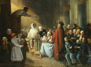 The Sermon Artwork by Francois-Auguste Biard