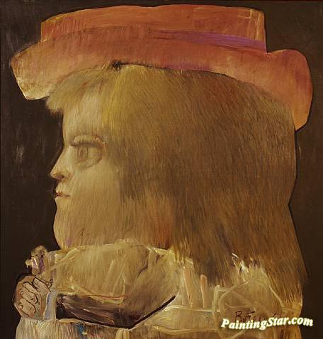 Girl in Profile Artwork by Fernando Botero