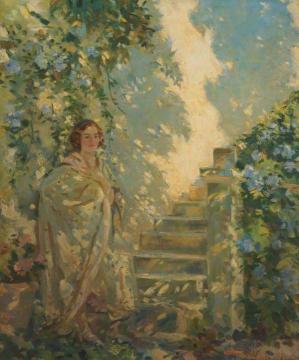 Shadows on the Wall, Cannes, France Artwork by Wilfred Gabriel De Glehn