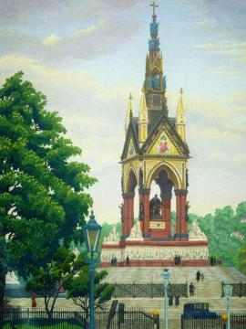 The Albert Memorial Artwork by Charles Ginner