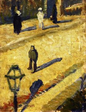Street Scene Artwork by Émile Bernard