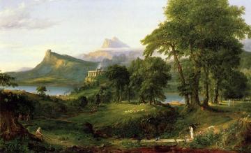 The Course of Empire: The Arcadian or Pastoral State Artwork by Thomas Cole
