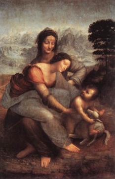 The Virgin And Child With St Anne Artwork by Leonardo da Vinci